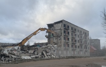 Grausta nojaukšana Ziemeļu ielā 1