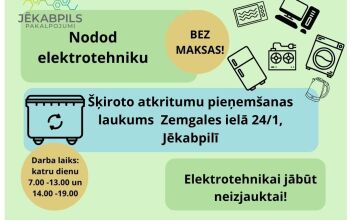 Nolietotās elektrotehnikas nodo&scaron;ana Jēkabpilī 