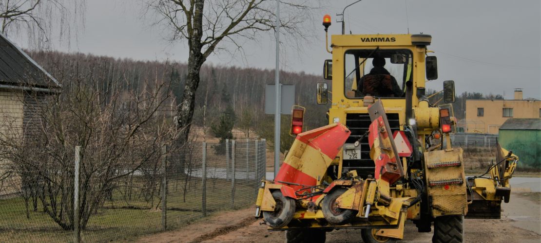  Jēkabpilī uzsākta grantēto ielu greiderēšana