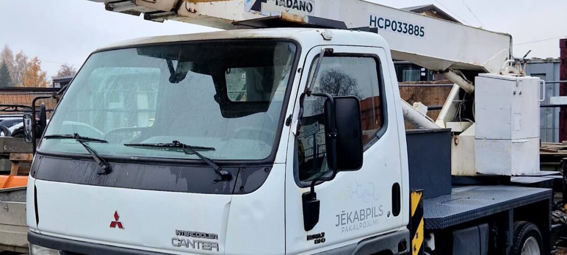 Kravas autotorņa MITSUBISHI CANTER (PO-8038) izsole